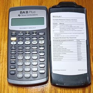 Texas Instruments BA II Plus Financial Calculator - Gray